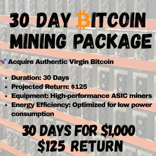 30 Days Bitcoin Mining