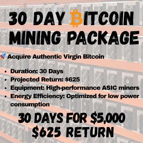 30 Days Bitcoin Mining