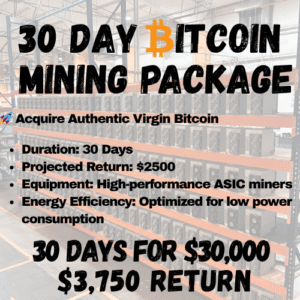 30 Days Bitcoin Mining